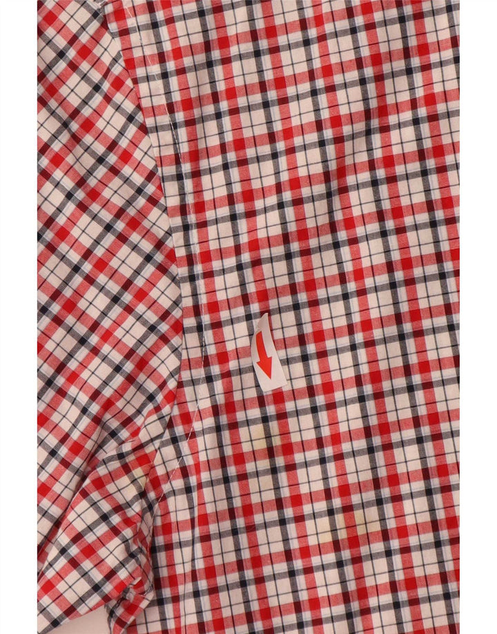 Cămașă personalizată pentru bărbați Tommy Hilfiger, bumbac cu carouri mici, roșii