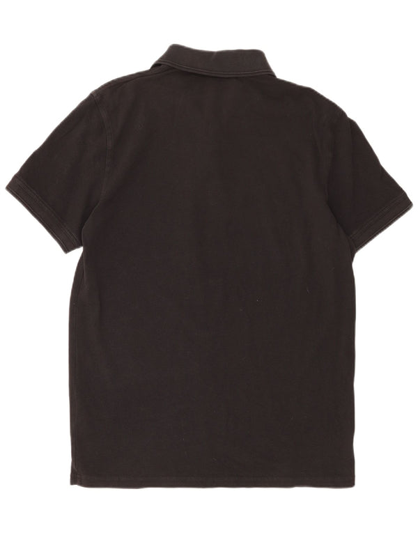 HUGO BOSS Mens Slim Fit Polo Shirt Medium Black Cotton