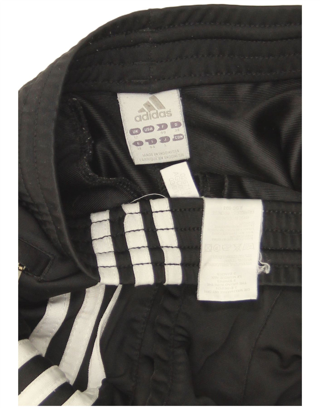 Pantaloni de trening Adidas pentru femei UK 12 Poliester mediu negru