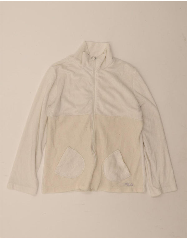 Jachetă fleece pentru femei Fila UK 16 Large White