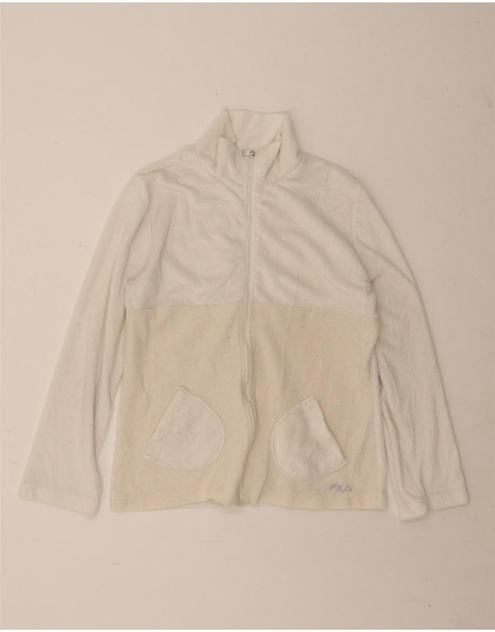 Jachetă fleece pentru femei Fila UK 16 Large White