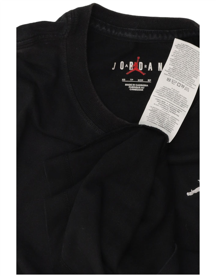 Tricou pentru bărbați Jordan Top XS Bumbac negru