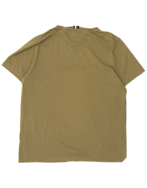 TOMMY HILFIGER Tricou grafic pentru bărbați Top Medium Khaki Bumbac