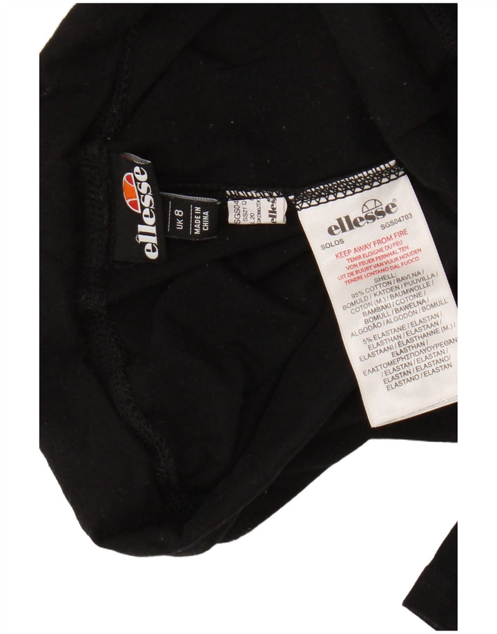 Leggings cu grafic pentru femei Ellesse UK 8, bumbac negru mic