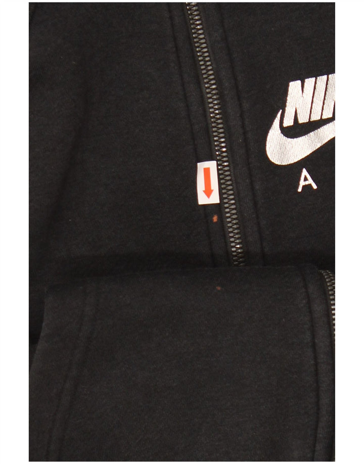 Pulover NIKE pentru femei, cu fermoar, UK 14, mediu negru, bumbac color bloc