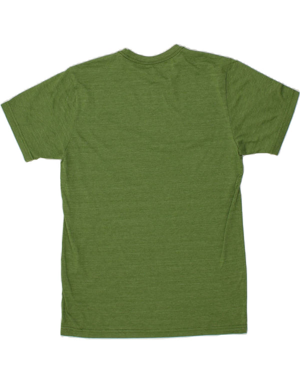 THE NORTH FACE Mens Slim Fit Graphic T-Shirt Top Large Green Polyester