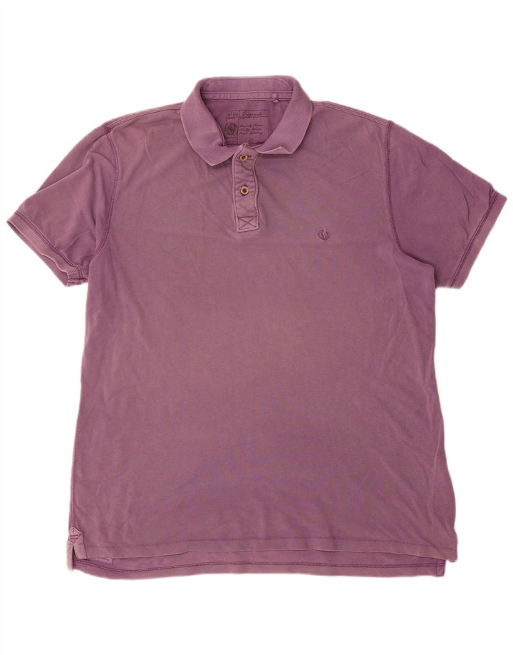 Tricou polo pentru bărbați Fat Face, mare, mov, bumbac