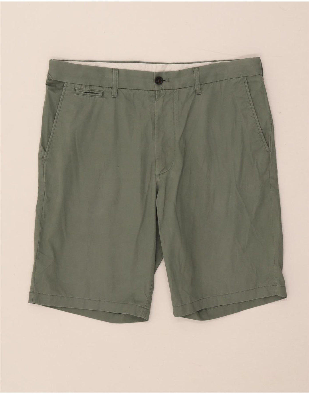 Pantaloni scurți chino pentru bărbați Marks & Spencer W34, bumbac verde mare