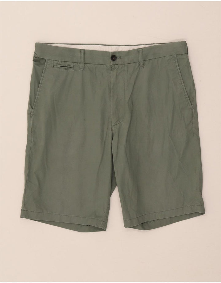 Pantaloni scurți chino pentru bărbați Marks & Spencer W34, bumbac verde mare