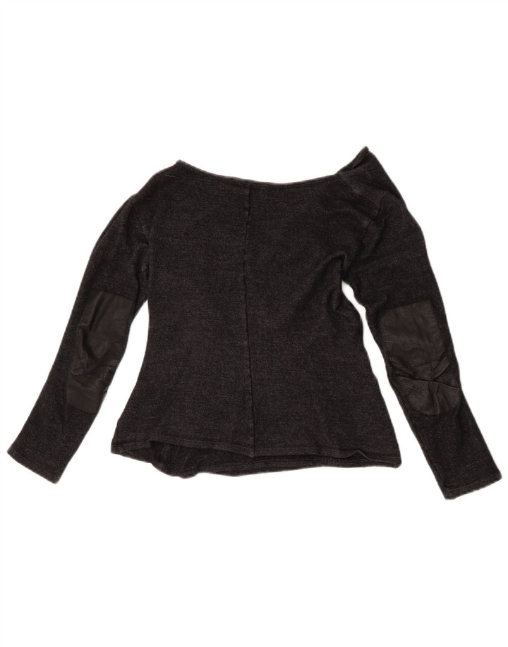Bluză cu mânecă lungă pentru femei Max Mara Top UK 10 Lână gri mică