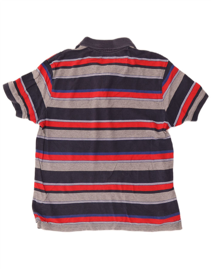 Cămașă polo pentru bărbați Marks & Spencer Blue Harbour, cu dungi mici, multicolore