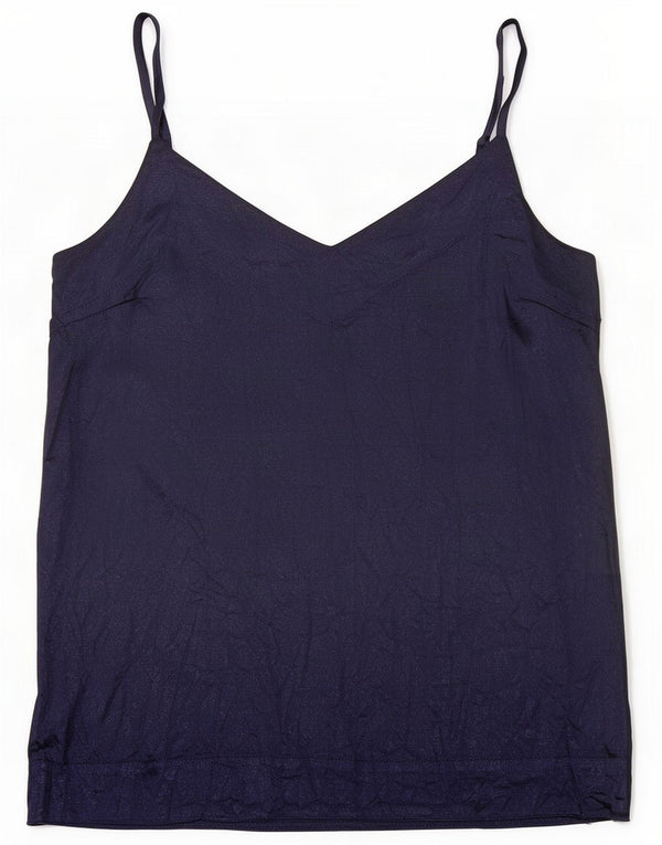 Warehouse Womens Cami Top UK 12 Medium Bleumarin Blue