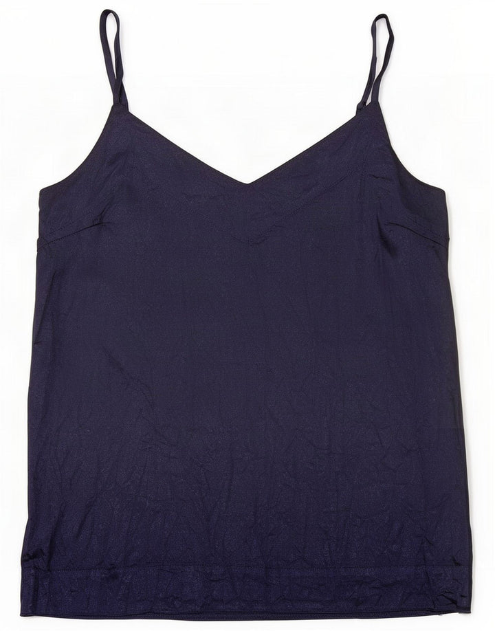 Warehouse Womens Cami Top UK 12 Medium Bleumarin Blue