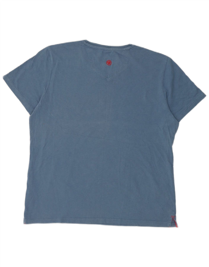 Tricou grafic pentru bărbați Fat Face Top mare, albastru, bumbac