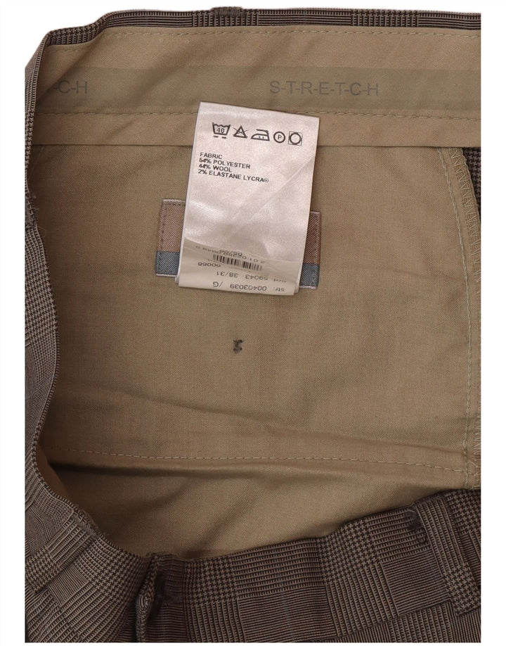 Marks & Spencer Pantaloni de costum croiți pentru bărbați W38 L31, negru