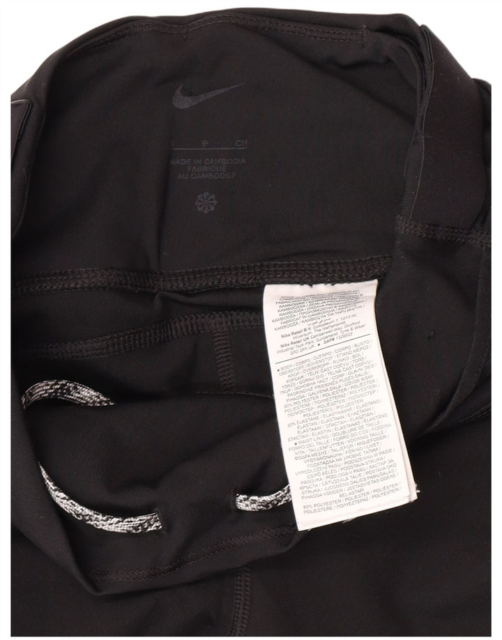 Leggings cu grafic pentru femei Nike UK 8 Poliester negru mic