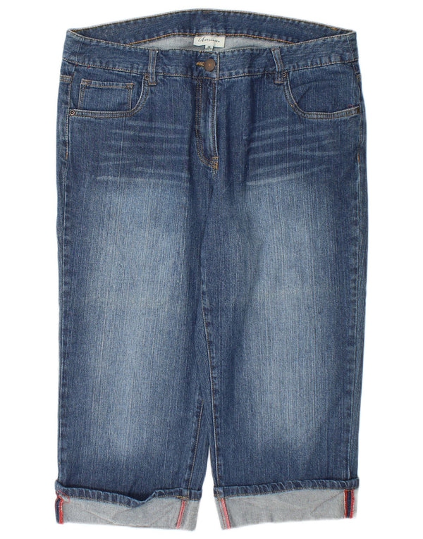 Autograph Blugi Capri pentru femei UK 18 XL W38 L20 Bumbac albastru