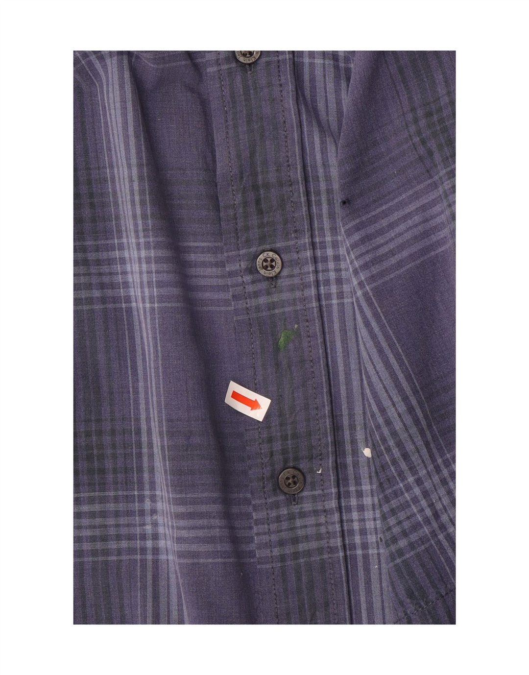 Cămașă cu mânecă scurtă pentru bărbați Calvin Klein Jeans, bumbac cu carouri albastre mari