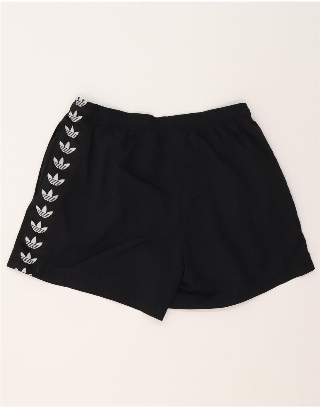 Pantaloni scurți sport grafic ADIDAS, mari, negru, poliester