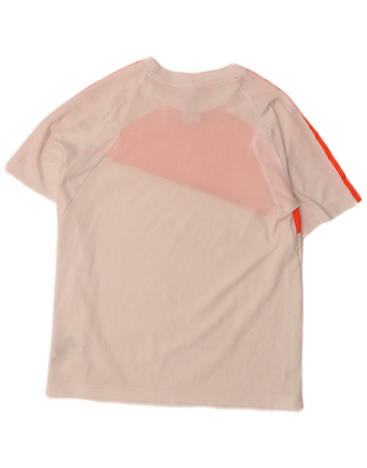 Tricou grafic Adidas pentru băieți Top 13-14 ani, alb, poliester color bloc