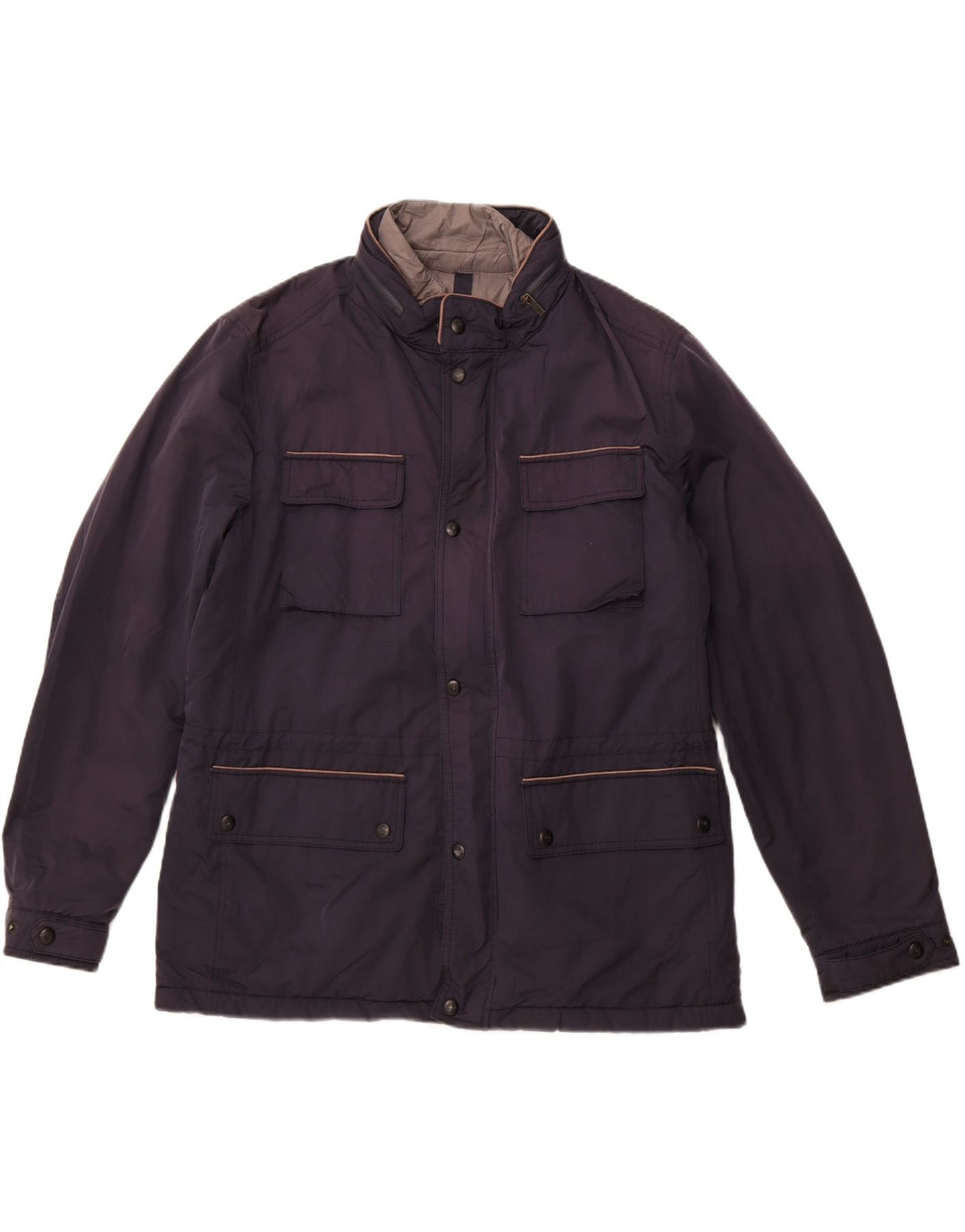 Jachetă pentru bărbați MASSIMO DUTTI UK 44 2XL Bleumarin Poliester