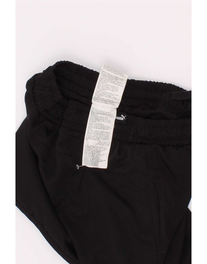 Pantaloni scurți sport Puma pentru băieți 7-8 ani poliester negru