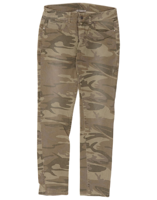 Blugi skinny pentru femei Pinko W27 L28 bumbac camuflaj verde