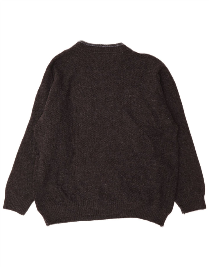 Pulover vintage pentru bărbați cu gât țestoasă, mijlociu, multicolor, geometric
