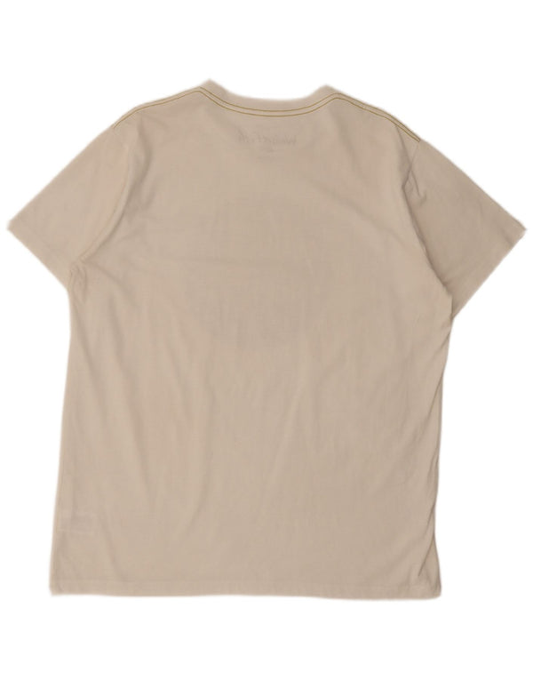 Tricou grafic pentru bărbați Weird Fish Top XL Bumbac alb