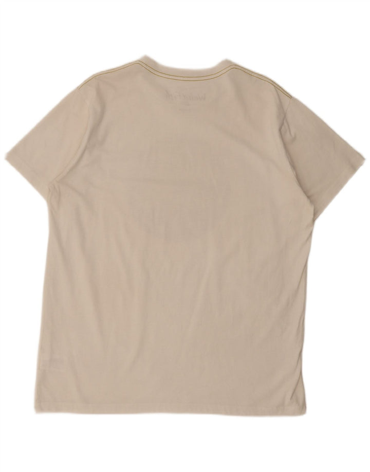 Tricou grafic pentru bărbați Weird Fish Top XL Bumbac alb