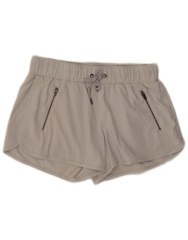 Pantaloni scurti sport pentru femei ATHLETA UK 10 Poliester cu dungi gri mici
