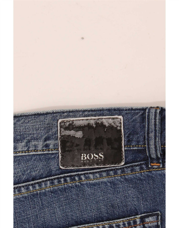 Blugi largi pentru bărbați Hugo Boss W38 L30 Bumbac albastru