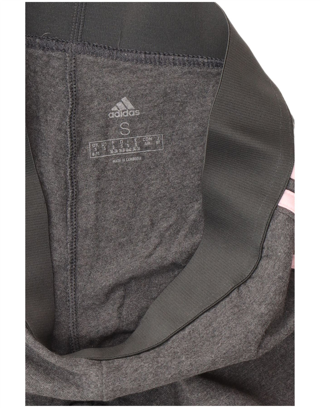 Leggings pentru femei Adidas UK 8/10, bumbac gri mic