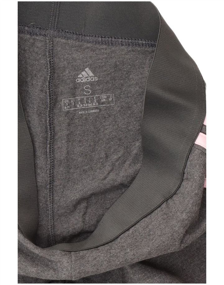 Leggings pentru femei Adidas UK 8/10, bumbac gri mic