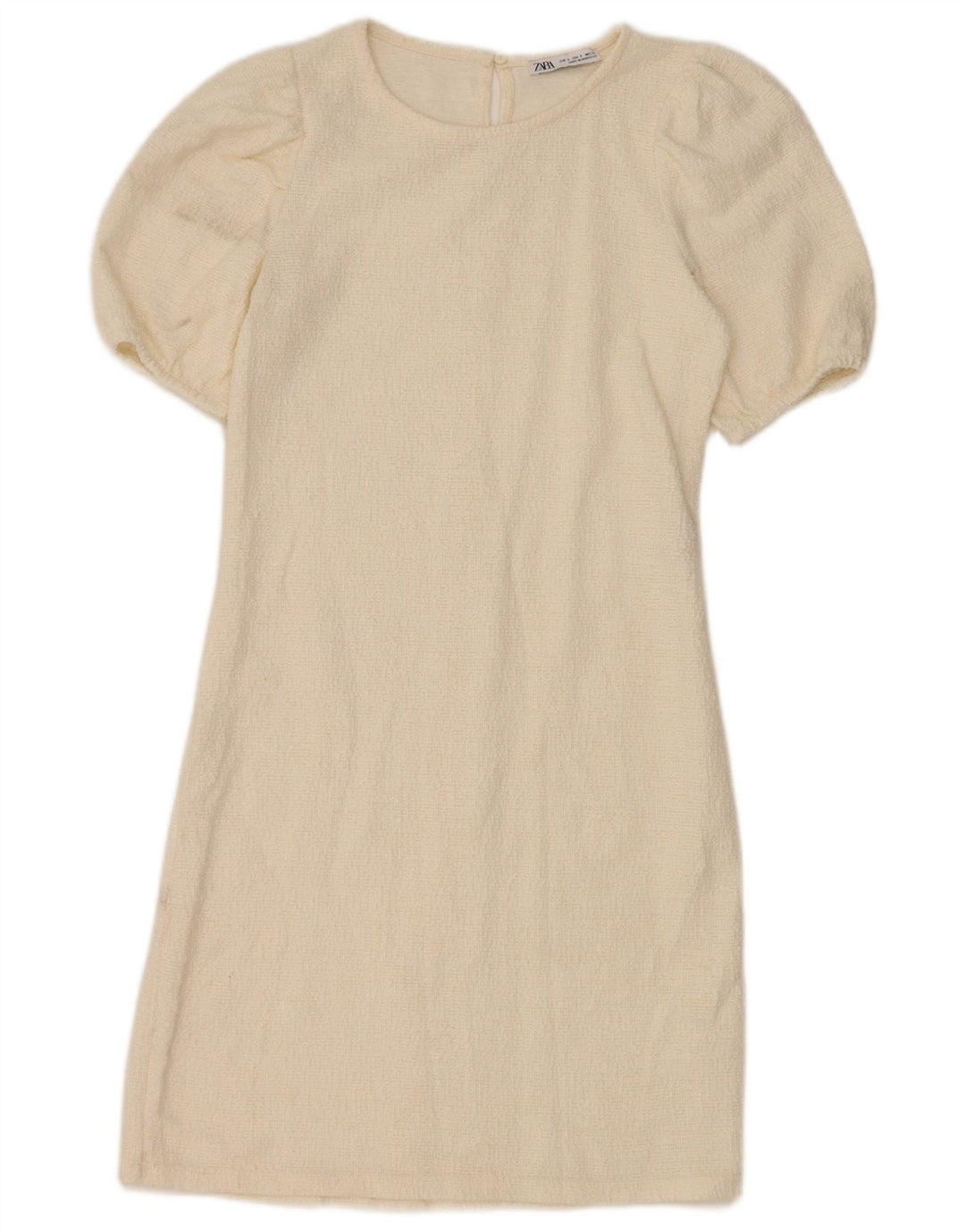 Rochie pentru femei Zara UK 8 Bumbac alb mic