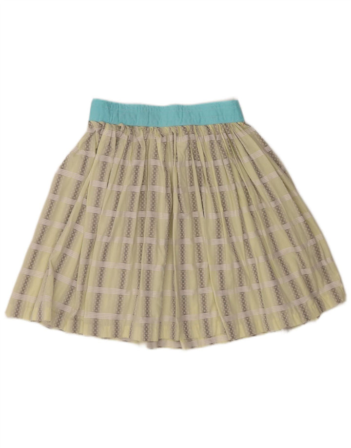 Fusta plisată Vintage pentru femei W26 Small Green Check