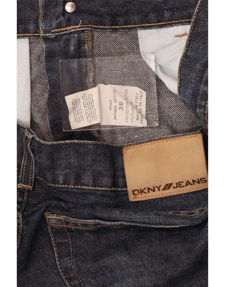 Blugi Dkny Bărbați Drepți W38 L31 Bumbac Bleumarin