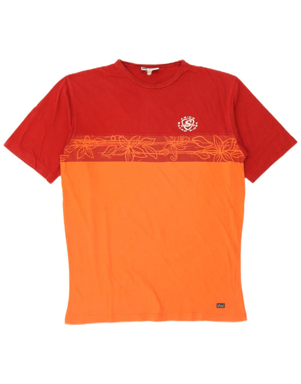 Tricou grafic Asics pentru bărbați Top mare portocaliu Colorblock