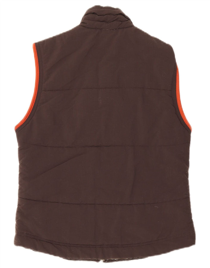 Gilet căptușit pentru femei Adidas UK 10 Small Brown Poliamidă