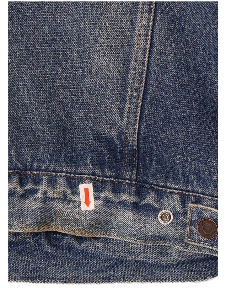 Jachetă pentru bărbați Levi's denim Sherpa UK 40, mare, albastru, bumbac