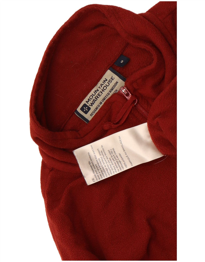 Pulover din lână pentru bărbați Mountain Warehouse, cu fermoar și gât, UK 12, maro mediu