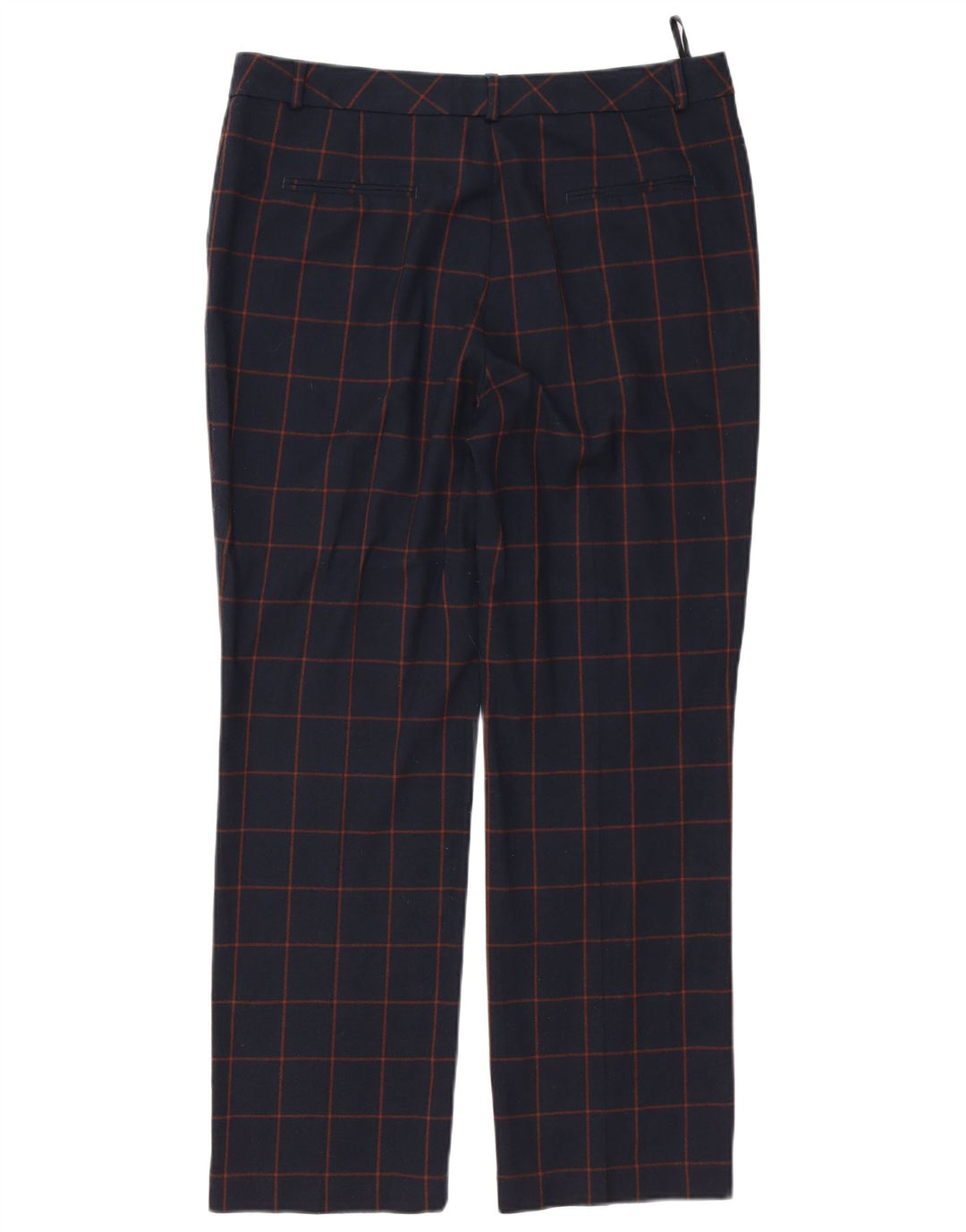 MARKS & SPENCER Pantaloni de costum pentru femei UK 14 Large W34 L28 Bleumarin Check