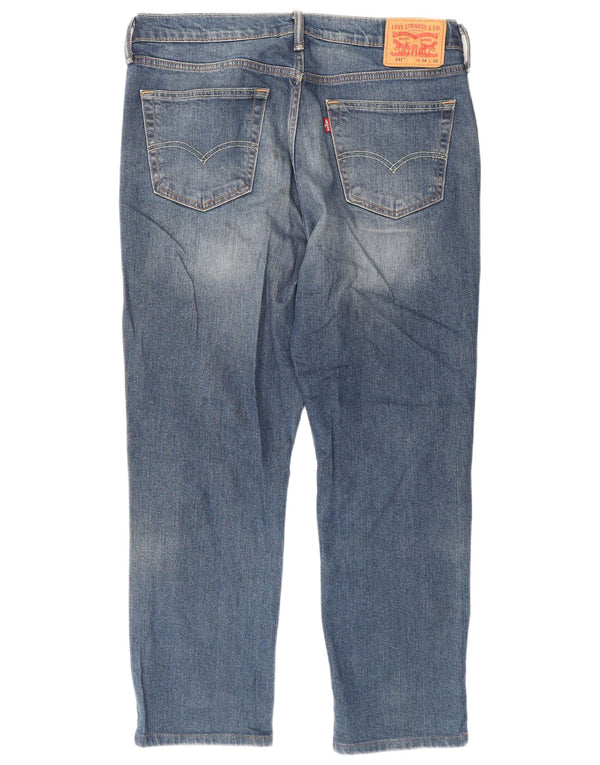 Blugi drepti pentru bărbați Levi's 541 Athletic W34 L32 Bumbac albastru