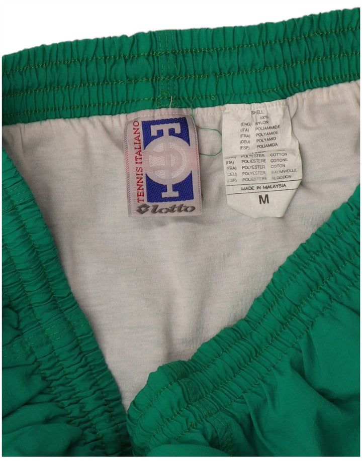 Pantaloni scurți sport Lotto pentru bărbați, nailon, verde mediu
