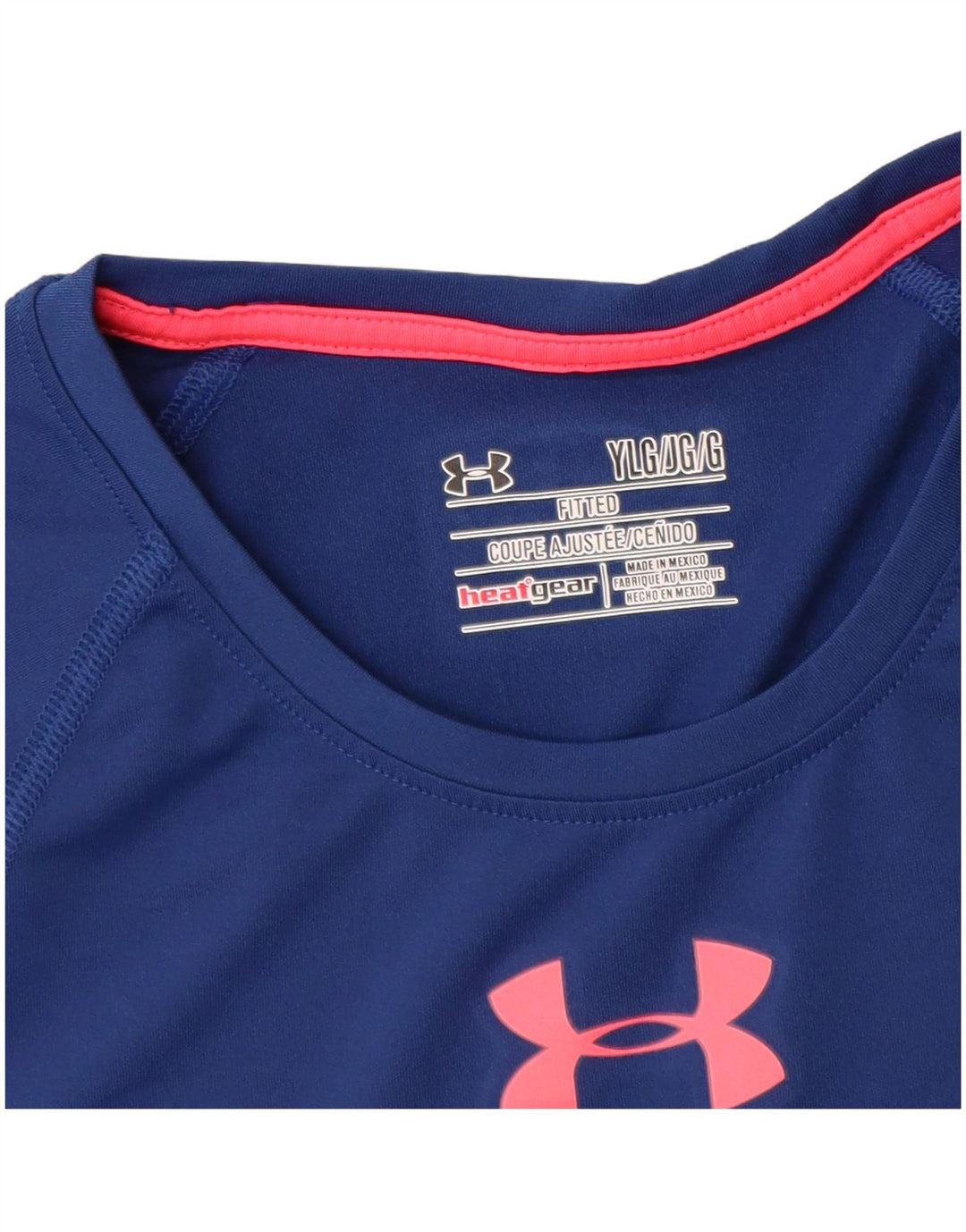Tricou pentru fete UNDER ARMOUR Top 11-12 ani mare albastru