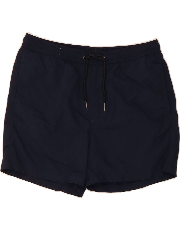 JACK & JONES Mens Swimming Shorts Medium  Navy Blue Polyester Vintage Jack & Jones and Second-Hand Jack & Jones from Messina Hembry 