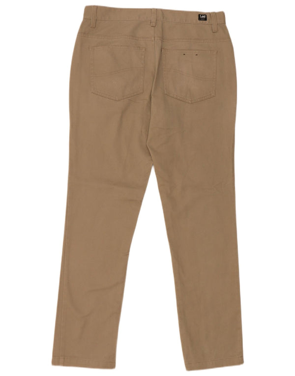 Pantaloni casual subțiri pentru bărbați Lee L32 L32 bumbac bej