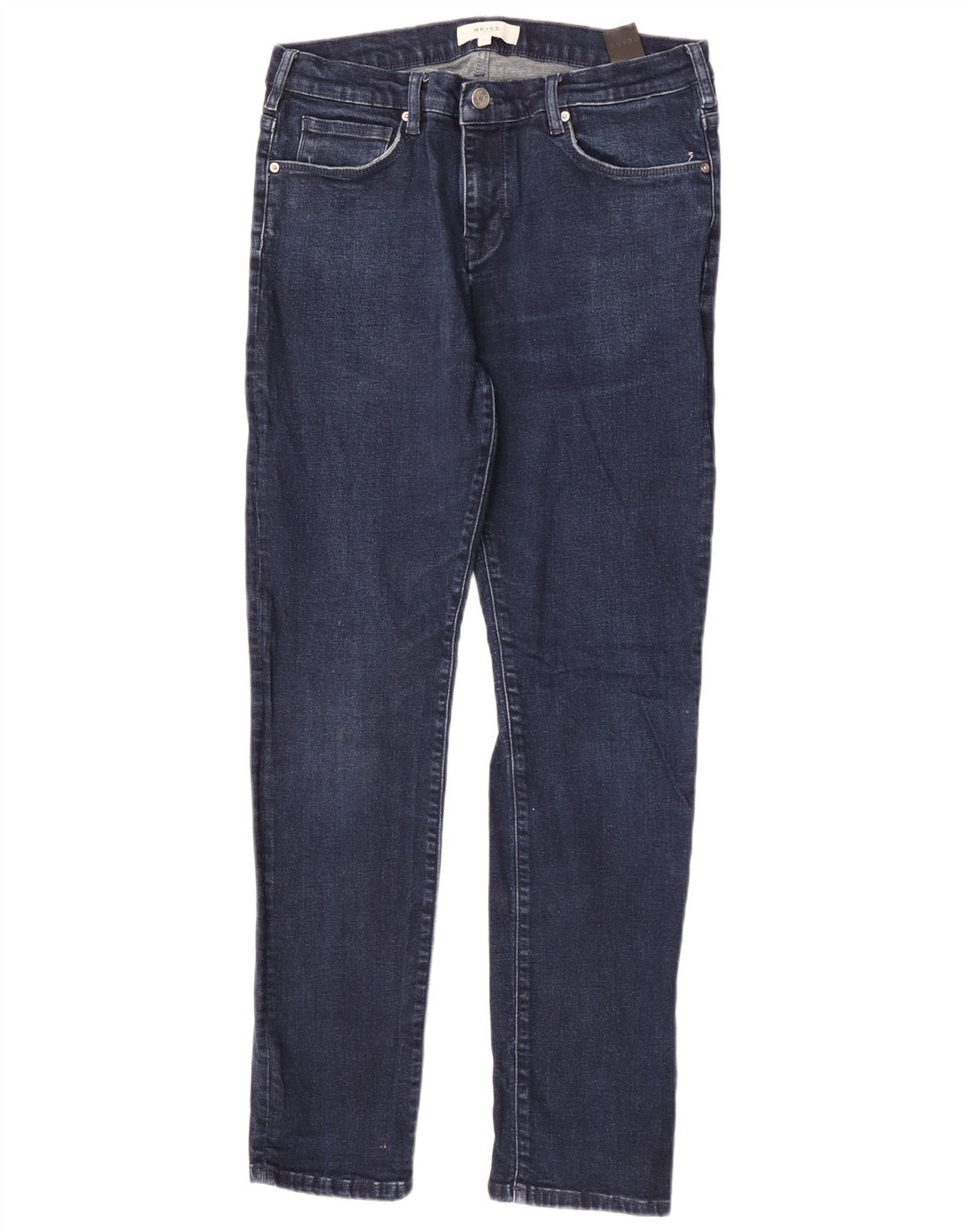 Blugi subțiri pentru bărbați Reiss W34 L30 bumbac bleumarin
