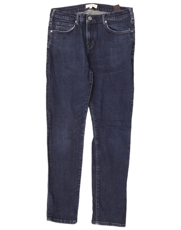 Blugi subțiri pentru bărbați Reiss W34 L30 bumbac bleumarin