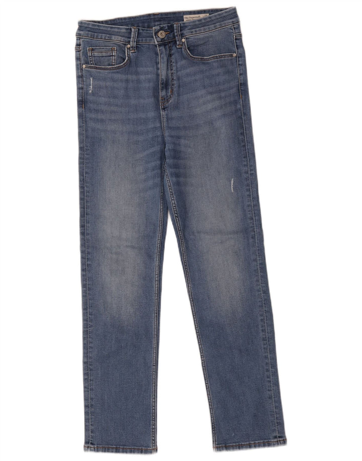 Blugi drepti pentru femei Marks & Spencer Sienna UK 12 Medium W28 L28 Albastru